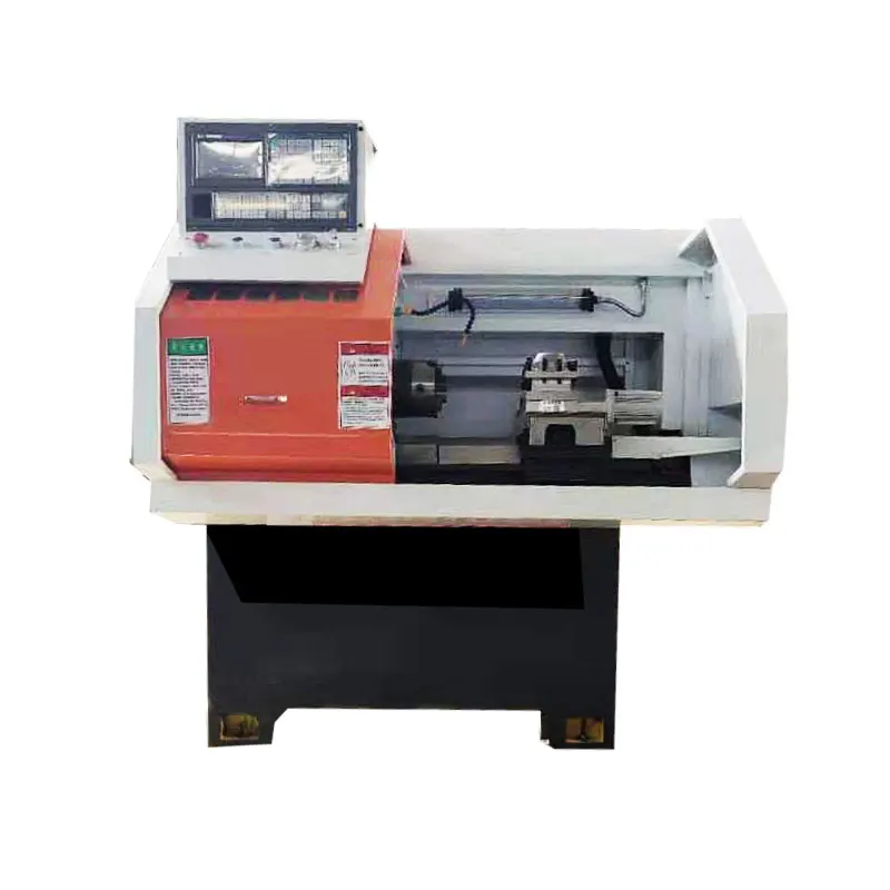Mini 0640 CNC Lathe with Twin Spindles Small CK0640 Torno CNC Home Use Construction 220V Engine Gear Bearing Pump-Used Condition