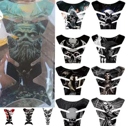 Fishbone Skeleton Universal Stickers Motorcycle Fuel Tank Anti Slip Accessories Matte Multiple Styles Suitable for All Locomotiv