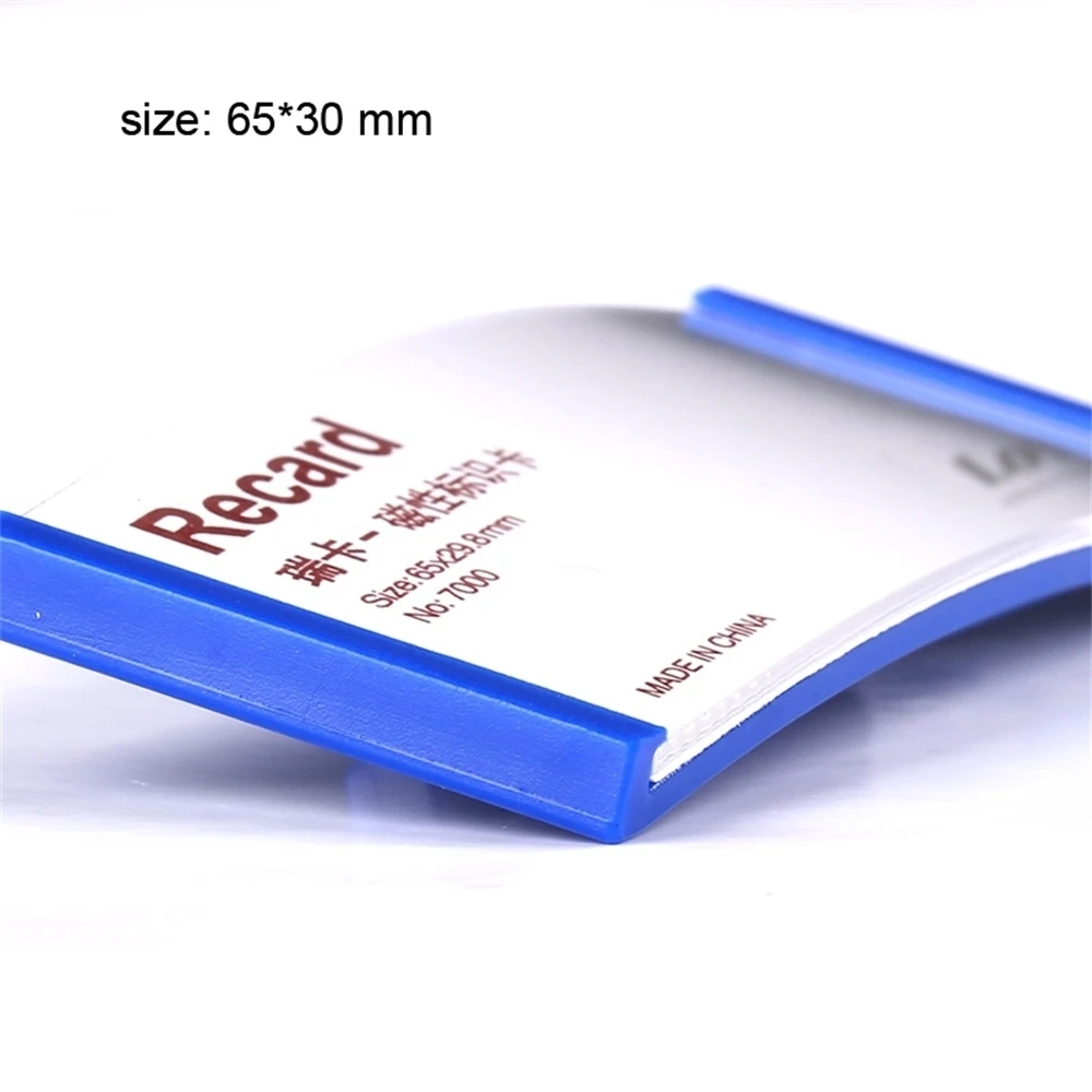 65*30mm Plastic Abs Colorful Reusable Pin Employee Name Badges Holder