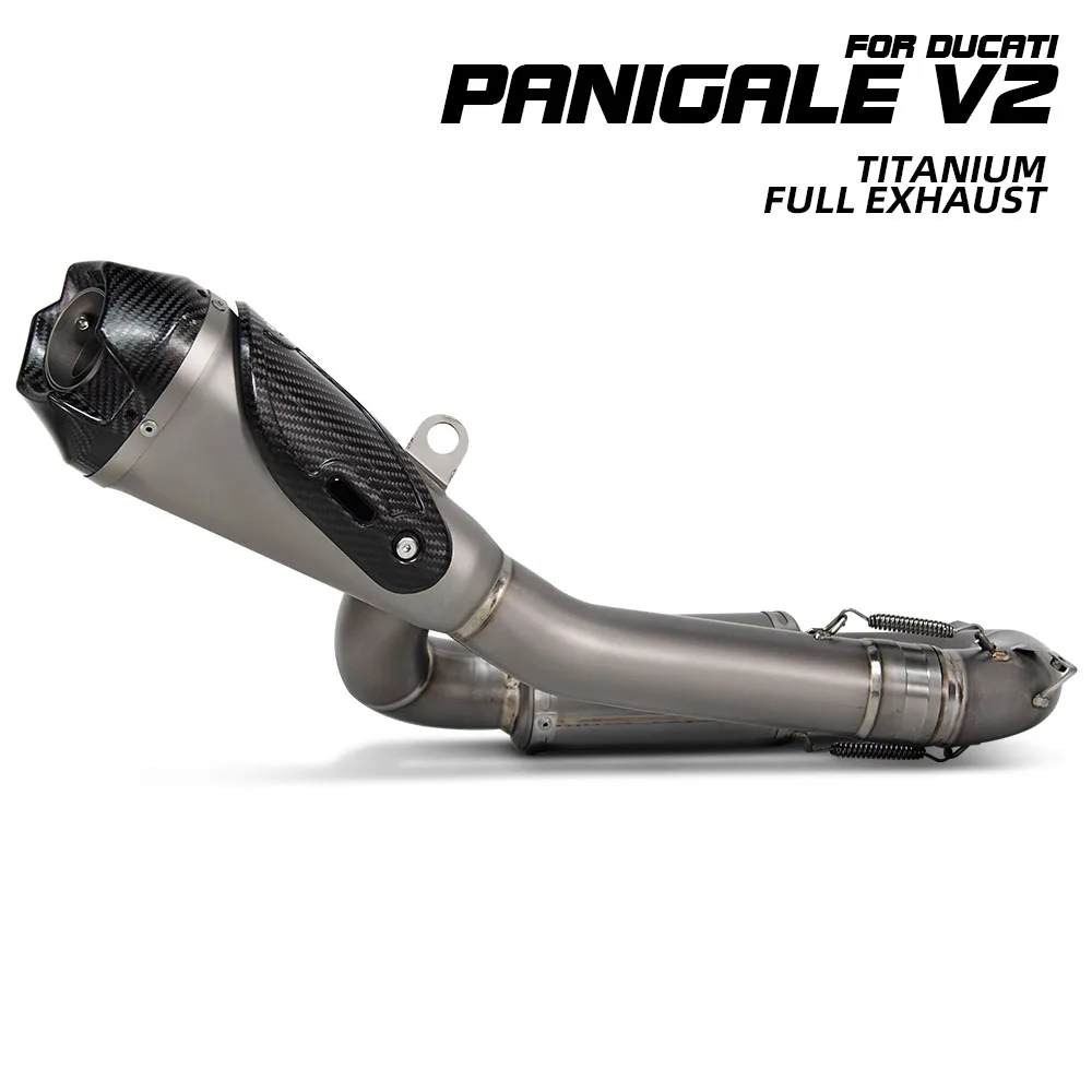 Motorcycle Exhaust Modify Slip on Line Kit For Panigale V2 V2S Streetfight V2 V2S 2020-24 Titanium Escape Muffler with DB Killer