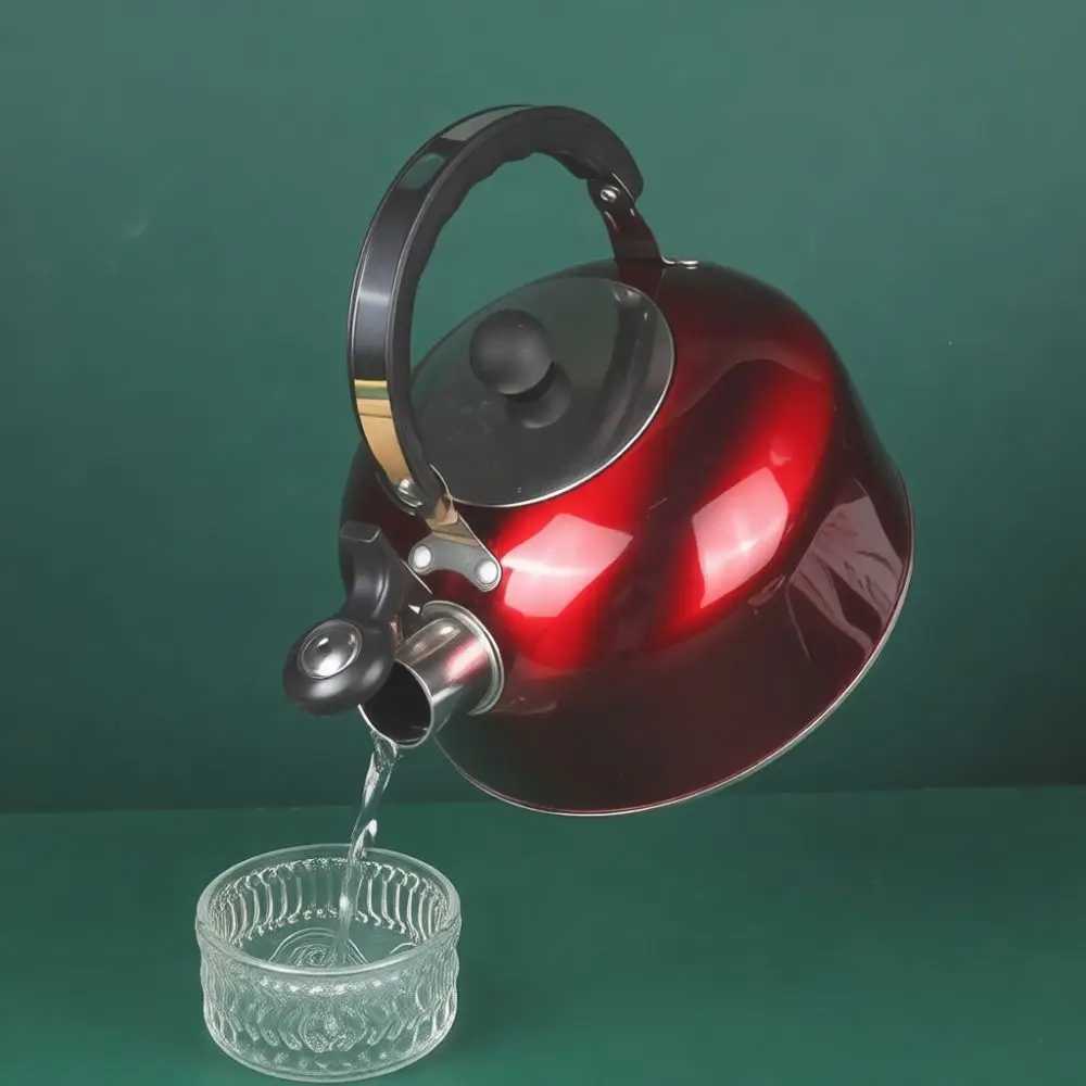Stainless Steel Tea Kettle Whistling Spout Kitchen Water Pot Durable Home Cooking Accessory For Gas Fire Electromagnetic Oven
