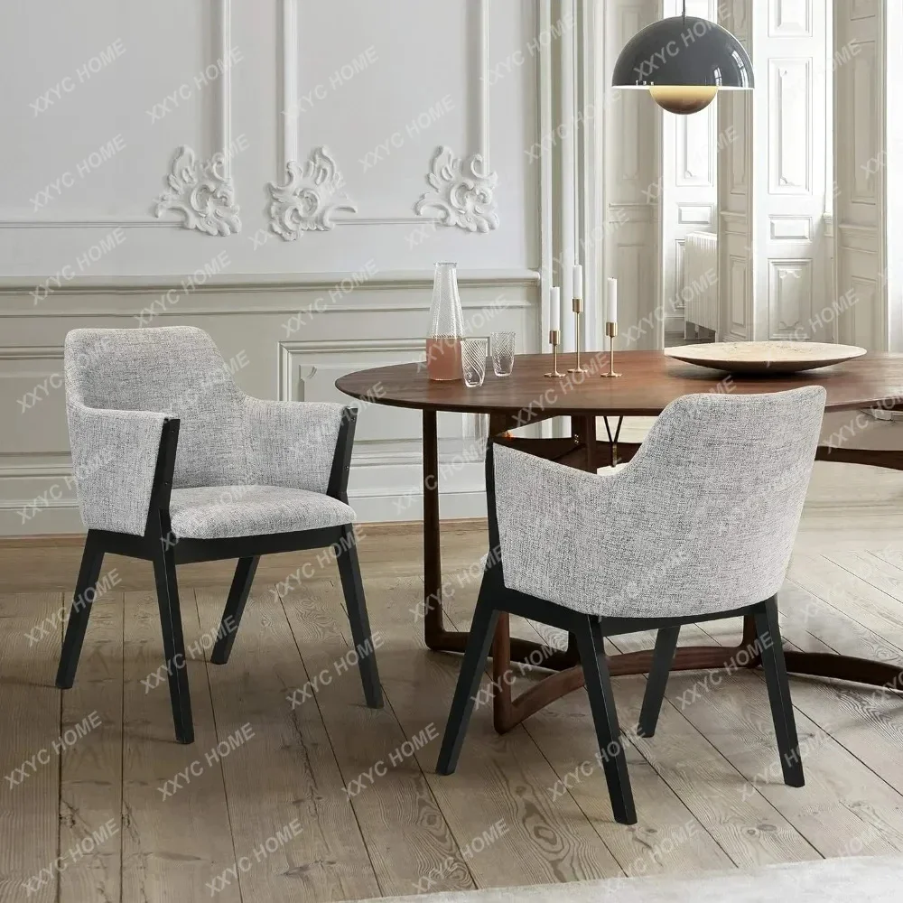 Lightweight Fabric Wooden Dining Chair - Set of 2, 18