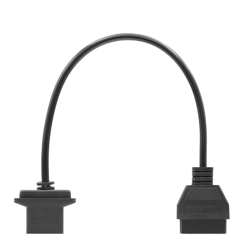 Latest for Chrysler Jeep Dodge 6 Pin OBD Connector 6pin OBD2 16Pin Cable Car Code Reader Diagnostic Tool Adapter Connector Wire