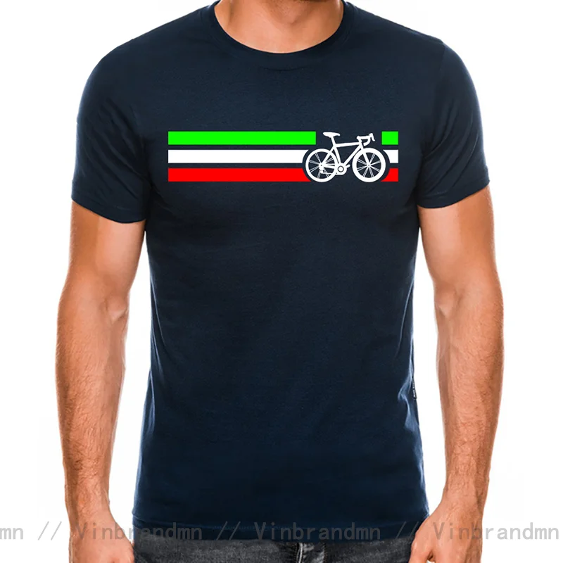 Italy Flag Style Dogma Tshirt for Men Bike Stripes Italian National Road Race 100 Percent Cotton T Shirt men Wholesale Oversized