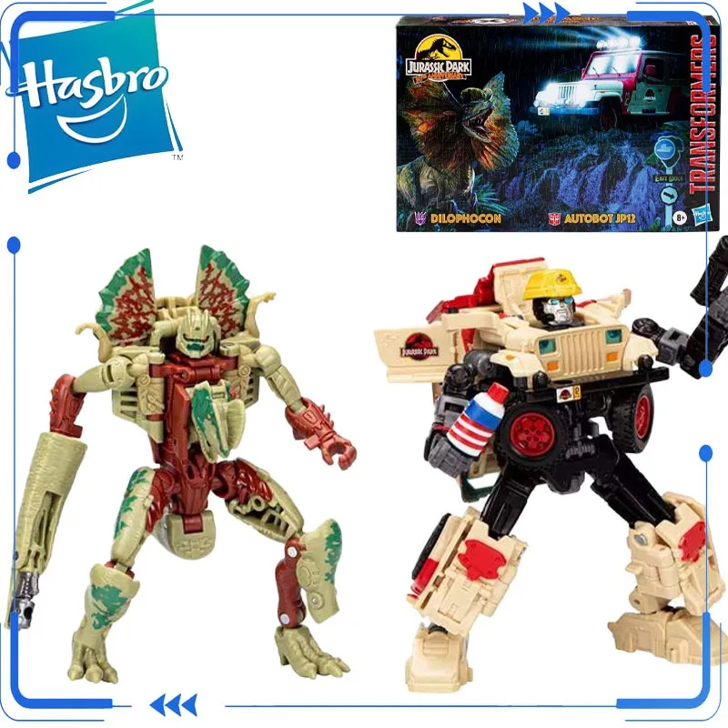 

Оригинальные игрушки Hasbro Transformers Jurassic Park Dilophosaurus AUTOBOT JP12, фигурки для мальчиков и девочек, подарок, коллекционная модель