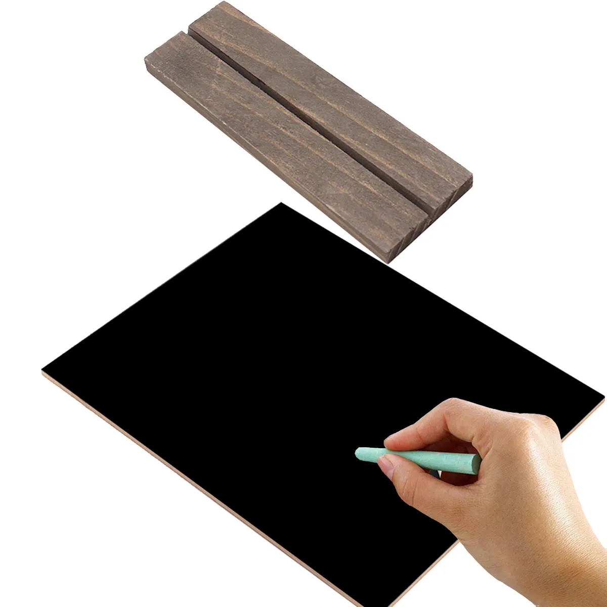 1Pcs Blackboard Creative Double-Sided Mini Writing Board Solid Base Home Bar Hotel Kitchen Garden Decoration Blackboard - view 3
