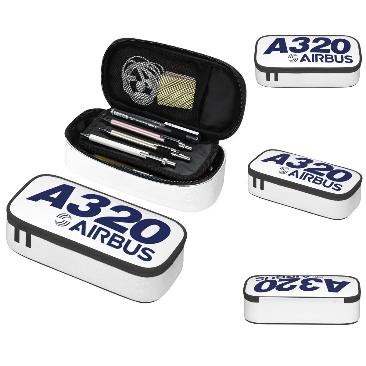مقلمة شعار ايرباص A320 للبنين والبنات صندوق القلم المدرسية حقيبة أقلام رصاص لوازم القرطاسية حقيبة حامل القلم