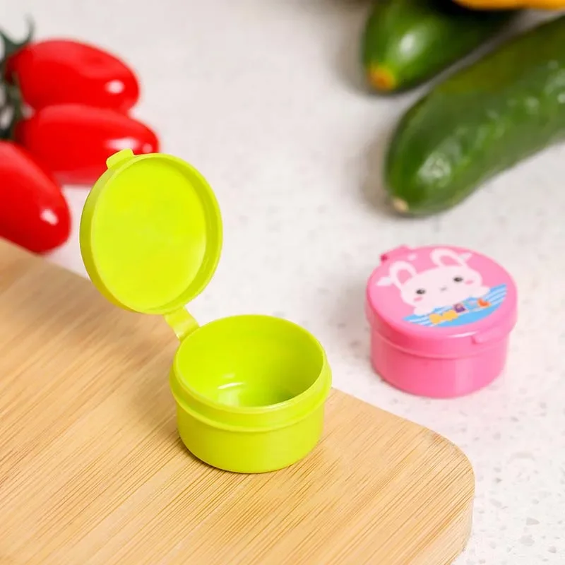 Mini Sauce Bottle Portable Ketcheup Squeeze Bottles Refillable Salad Dressing Container Seasoning Storage Box For Lunch Box