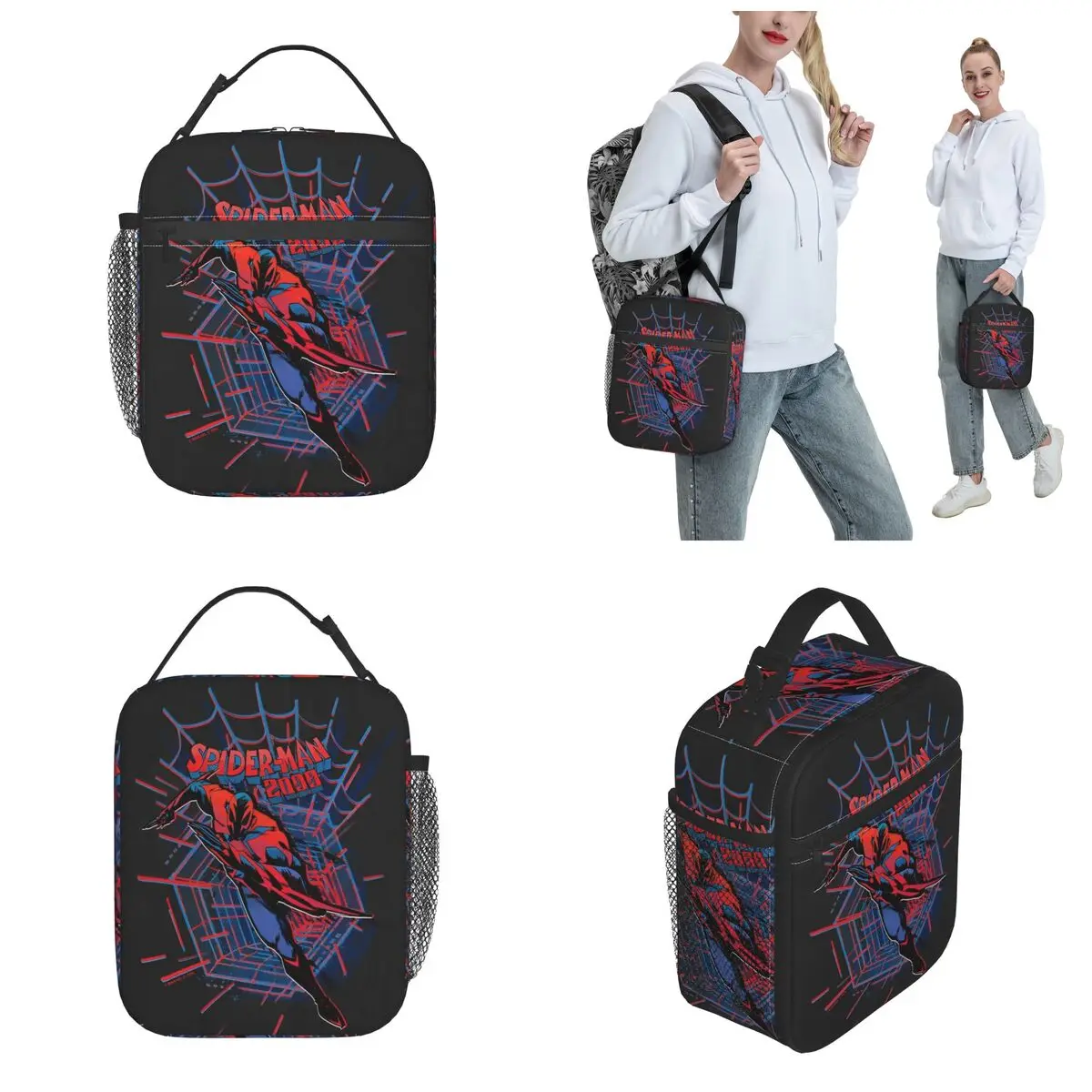 Spider Man Spider-Man Product Insulated Lunch Bag For Picnic Food Storage Bag Portable Cooler Thermal Lunch Boxes