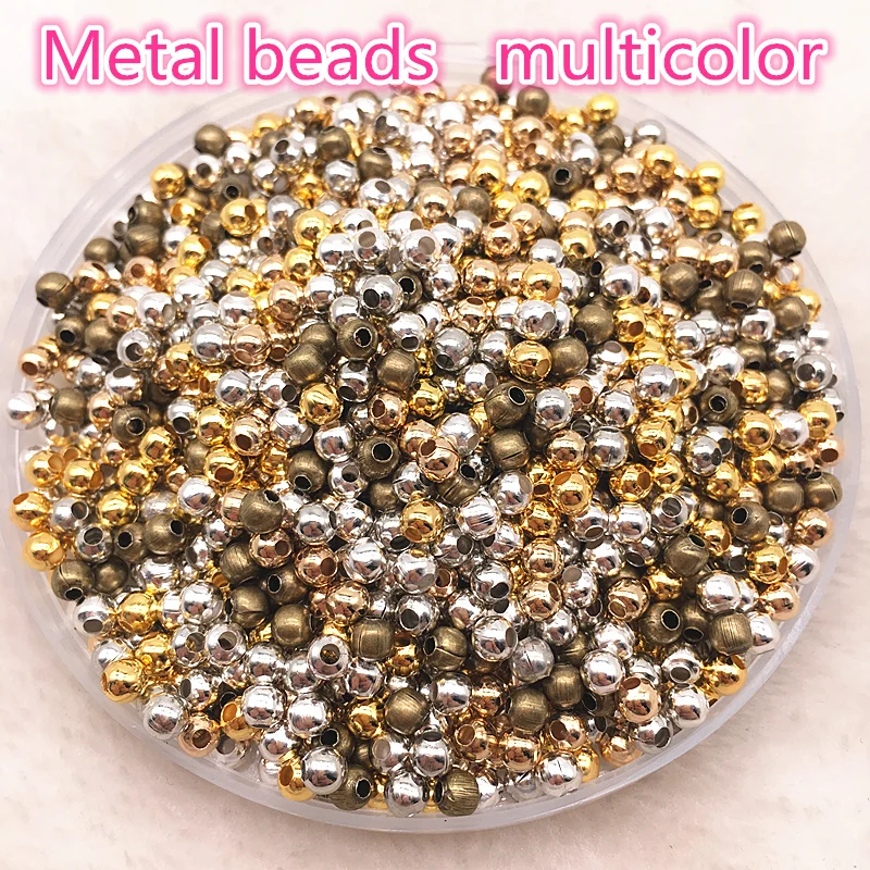 3mm-8mm Metal Beads for Jewelry Making