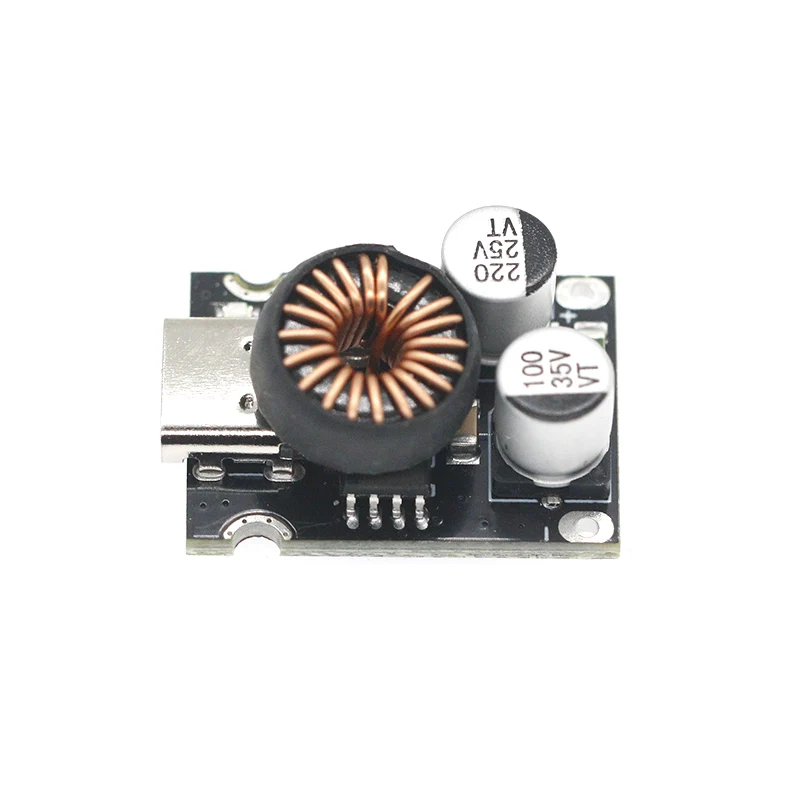 DC-DC Power Buck Module 12-30V to PD2.0/PD3.1 QC3.0 Fast Charging Single USB Charging Converter Board