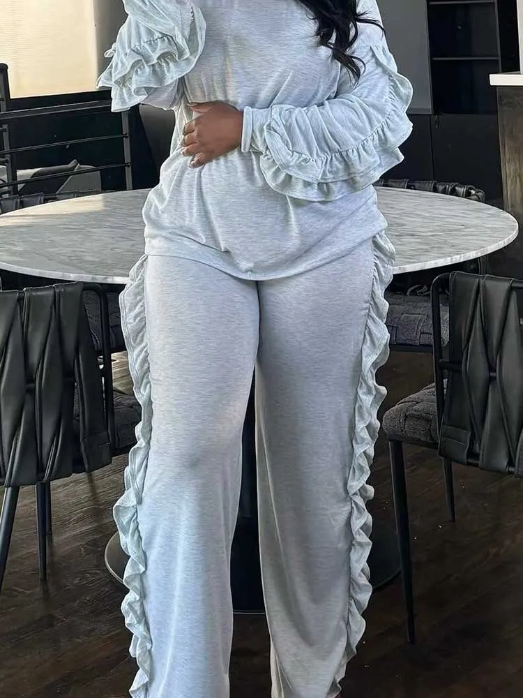 

Спортивный костюм, женский комплект из двух предметов, пуловер с длинными рукавами, топ и брюки, весь серый наряд, женский осенний повседневный комплект, оптовая продажа, дропшиппинг