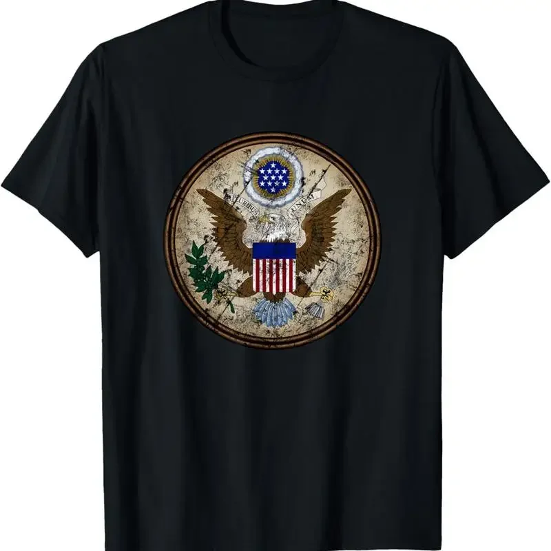 New Limited Usa Coat Of Arms Retro United States Great Seal Patriotic T Shirt