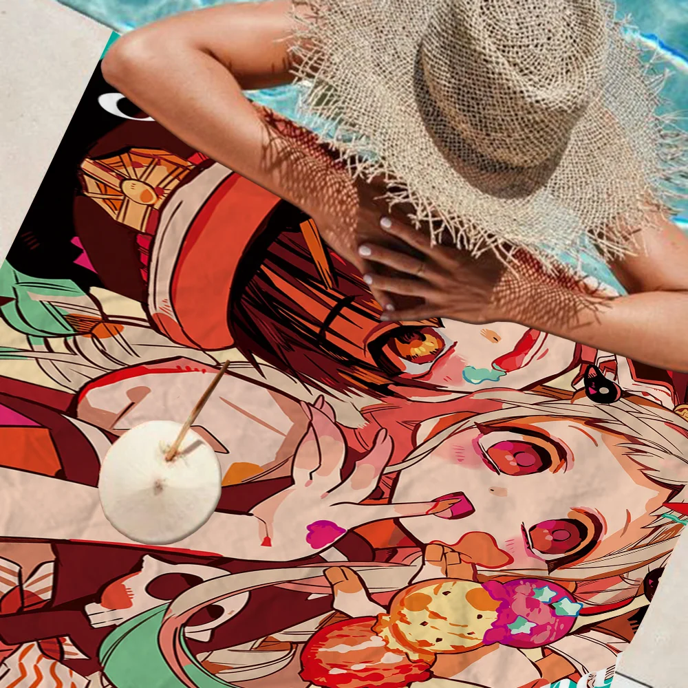 Jibaku Shounen Hanako-kun Big Microfiber Beach Towels Quick Dry Towel Sand Beach Towels Pool Towel For Travel Swim Pool Yoga