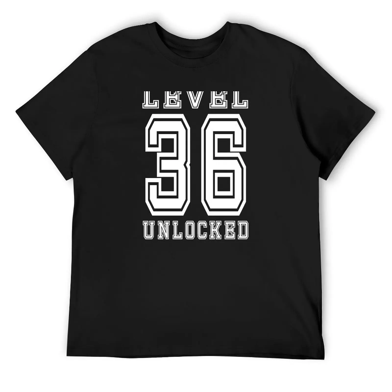 Level 36 Unlocked T-Shirt vintage t shirts summer clothes street wear shirts graphic tee men