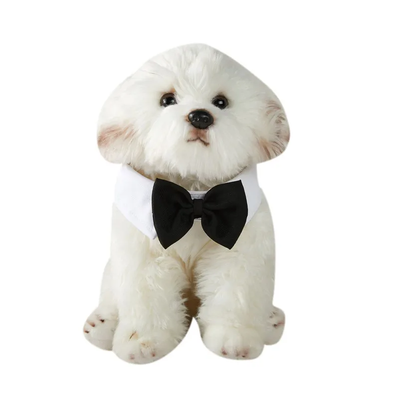 Bowtie for Cat Dog Bow Tie Collar Black Red Adjustable Dog Tuxedo Collar Pet Wedding Formal Tuxedo Suit Outfits Birthday Costume