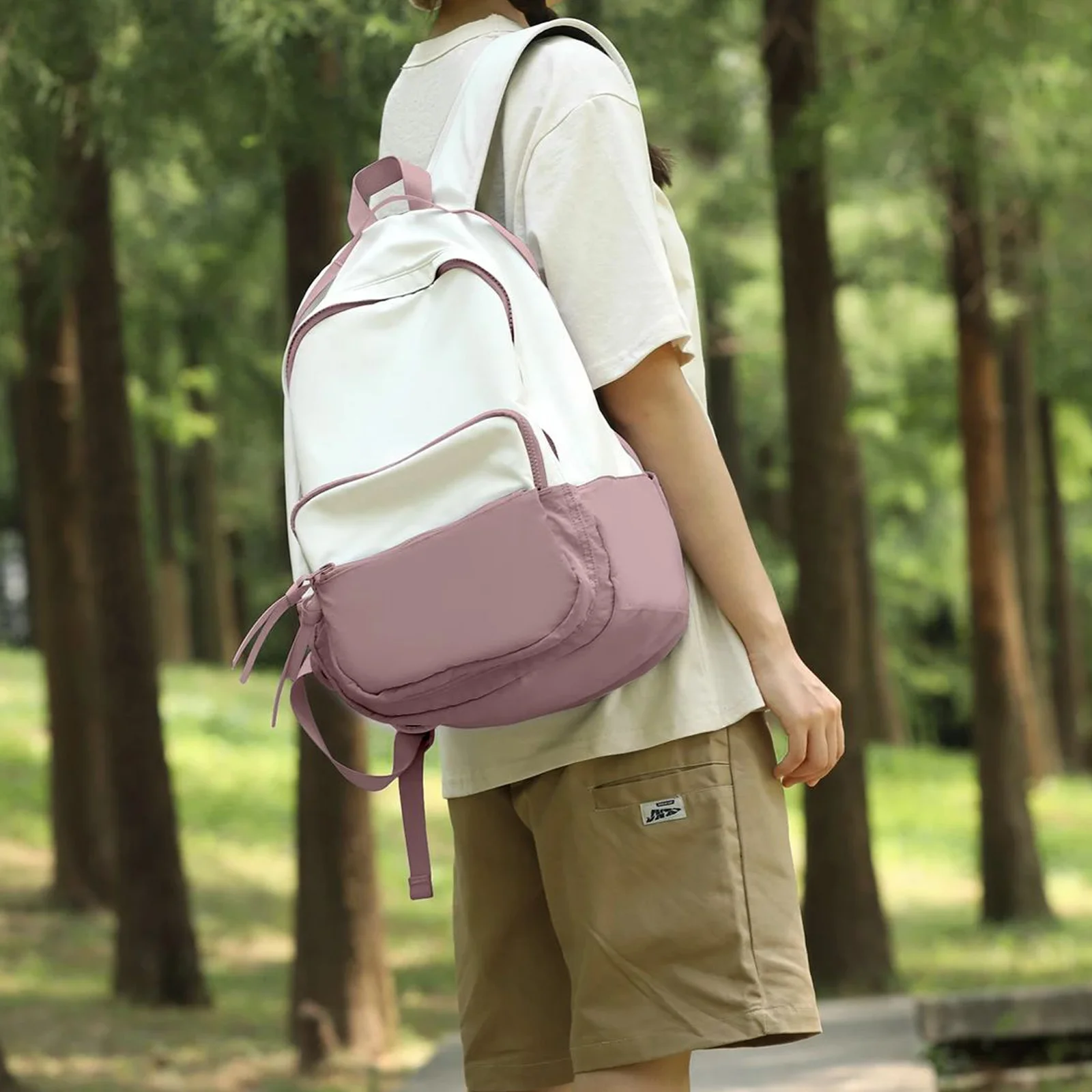 

Casual Backpack School Bag for Women Men Large Fashion School Backpack Teenagers College Bookbag Korean Travel Backpack Laptop
