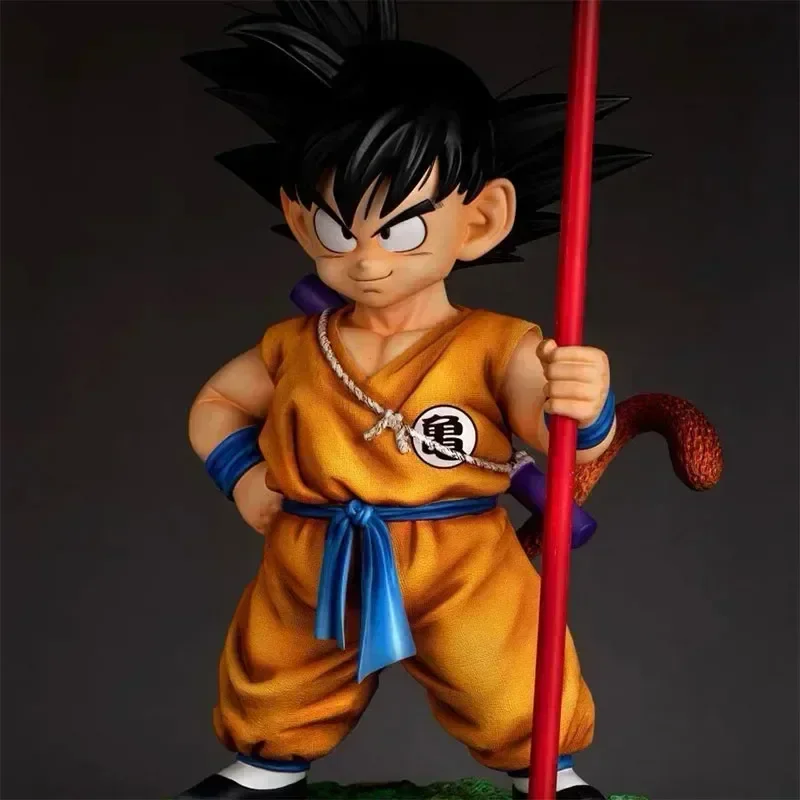 Anime Dragon Ball figure Fc Little Goku Gk Statue 1/4 bicolore Goku Animation Pvc Model Doll Collection Desk Decoration Toys