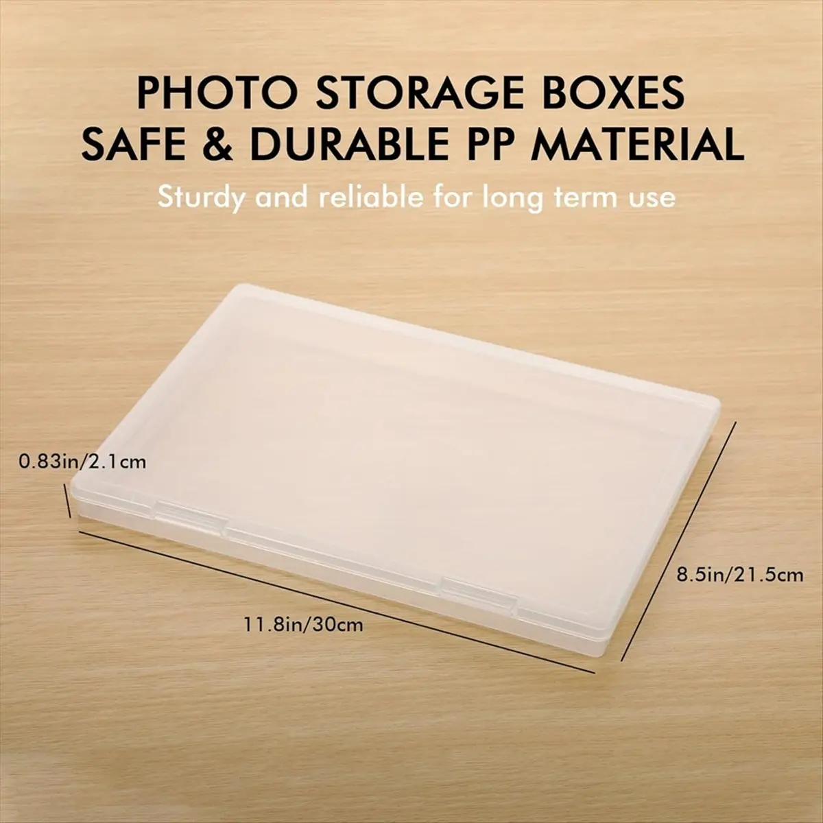 Latest ABBQ-6PCS Applies to 8 X 10inch of Photo Storage Box, Plastic Scrapbook Papers Storage Containers,for Photos, Stationery