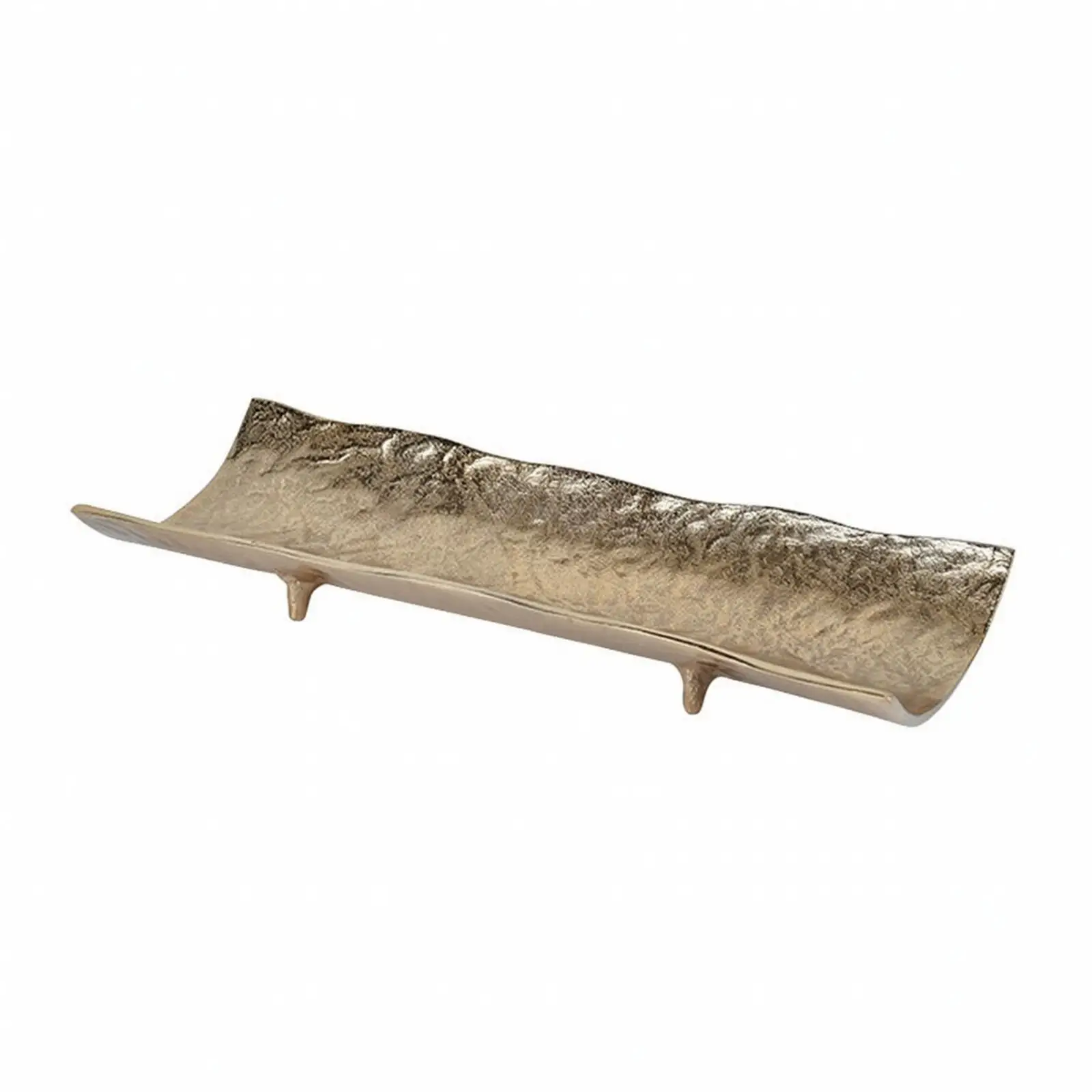 Decorative Square Aluminum Tray | Modern, Stylish, Hammered Metal Tray, for Coffee Table