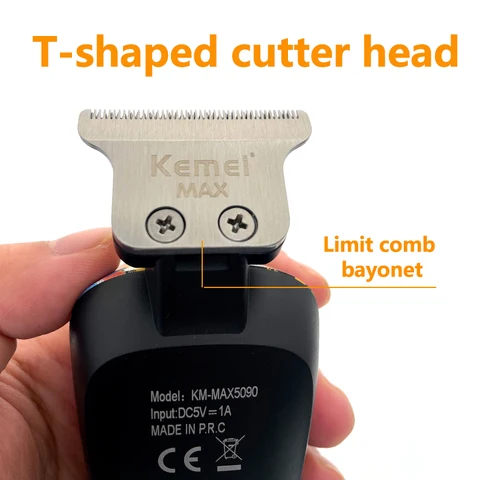 Электрический триммер Kemei KM-MAX5090 для лица и бороды — пример использования