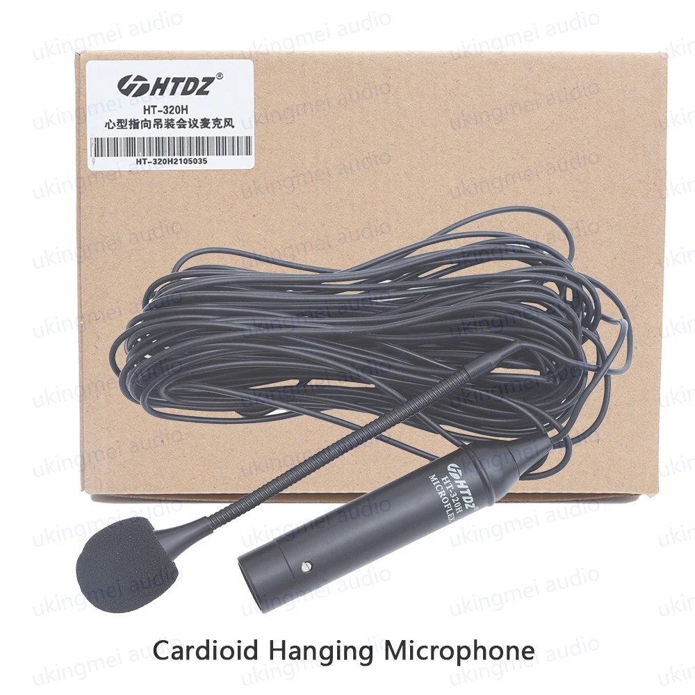 Cardioïde overhead hangende condensatormicrofoon voor koorpodium Drama Conferentie Lezing Toespraak Plafondarray Bedrade microfoon