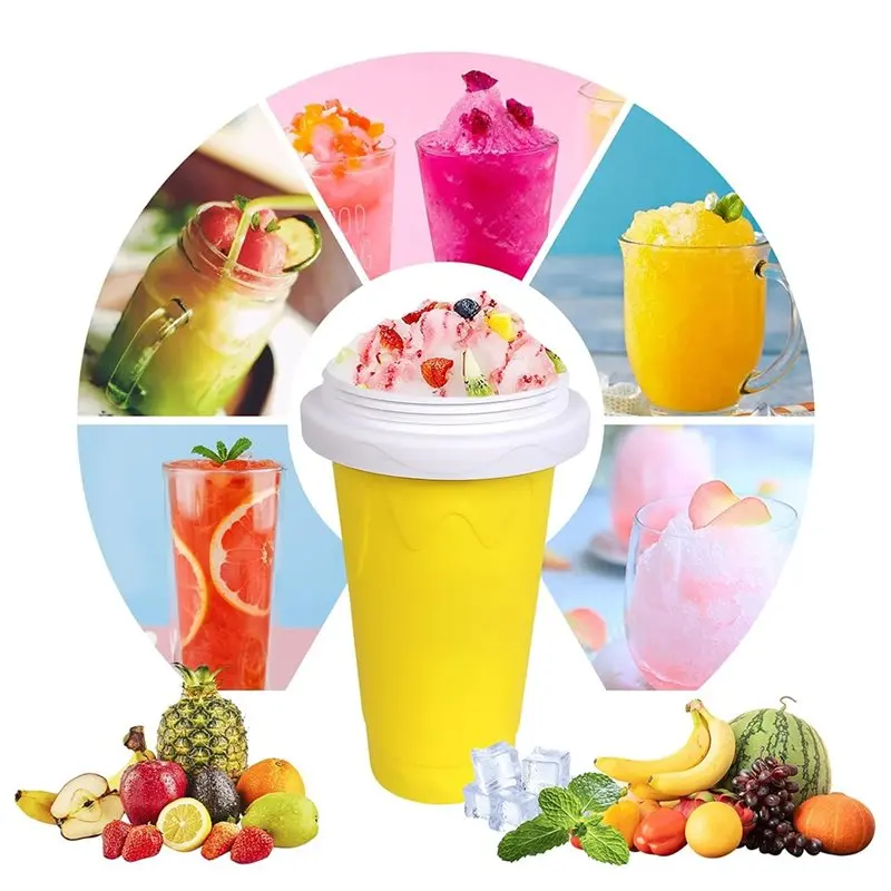 ALIM-Large Capacity Quick-Frozen Slushy Maker Cup For Homemade Smoothies,Frozen Juice,Ice Cream Kitchen ,Freezer Mug - view 5