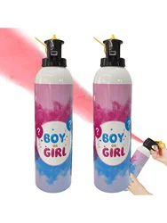 Gender Reveal 2 Packs Set Baby Girl Reveal Color Powder Color Decor Idea for Gender Reveal Announcement Party Supplies
