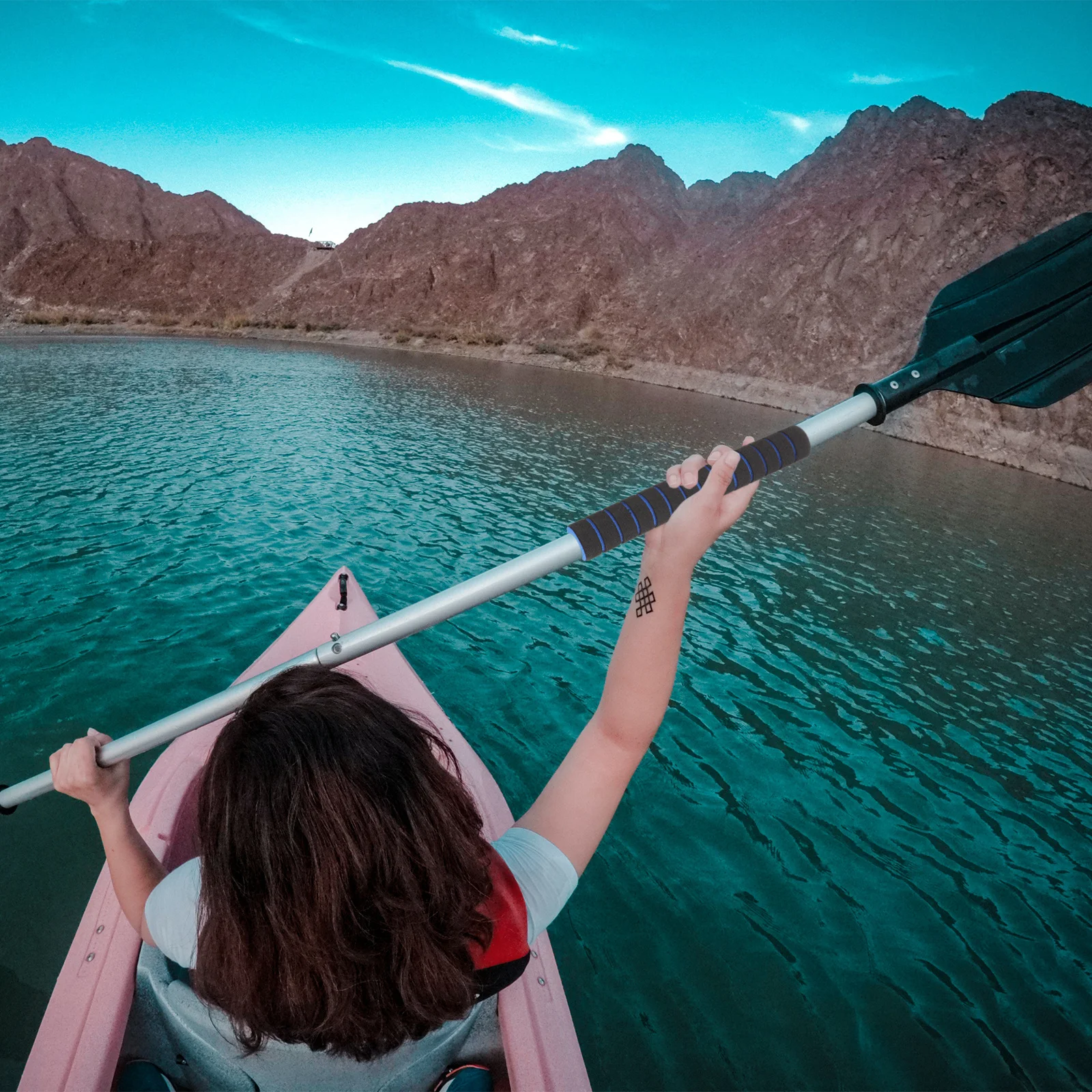 

2Pcs Kayak Paddle Grips Non-Slip Wraps Comfortable Supple Surface Durable Breathable Materials Kayak Paddle Grips