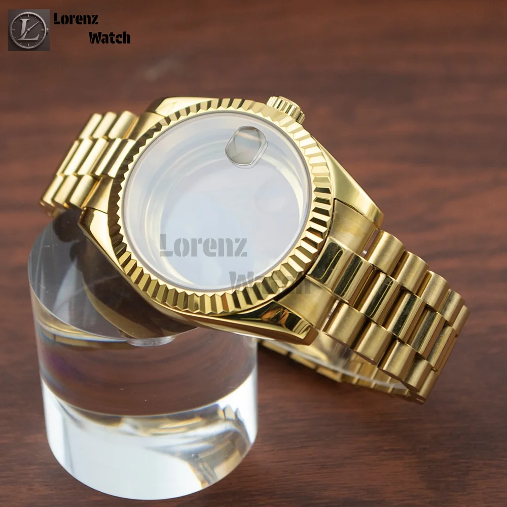 caixa-nh35-bracelete-de-relogio-em-aco-inoxidavel-dourado-modelo-president-vidro-de-safira-relogios-de-pulso-compativeis-com-o-movimento-nh35-nh36-pecas-para-modificacao-de-relogios