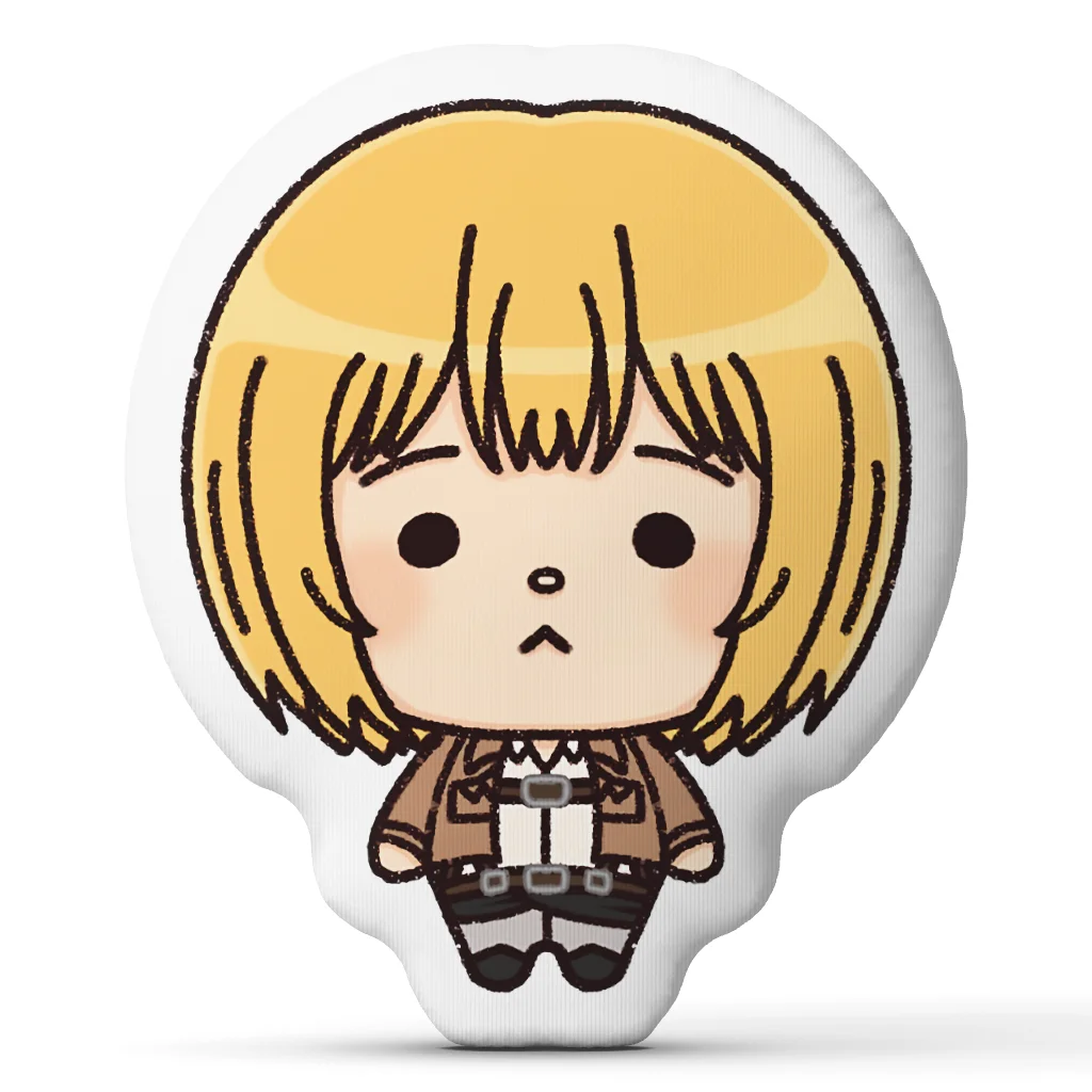 Armin AOT Annie Anime Plush Pillow Cushion Irregular Stuffed Throw Pillow Home Decor Gift Sofa Bed Couch