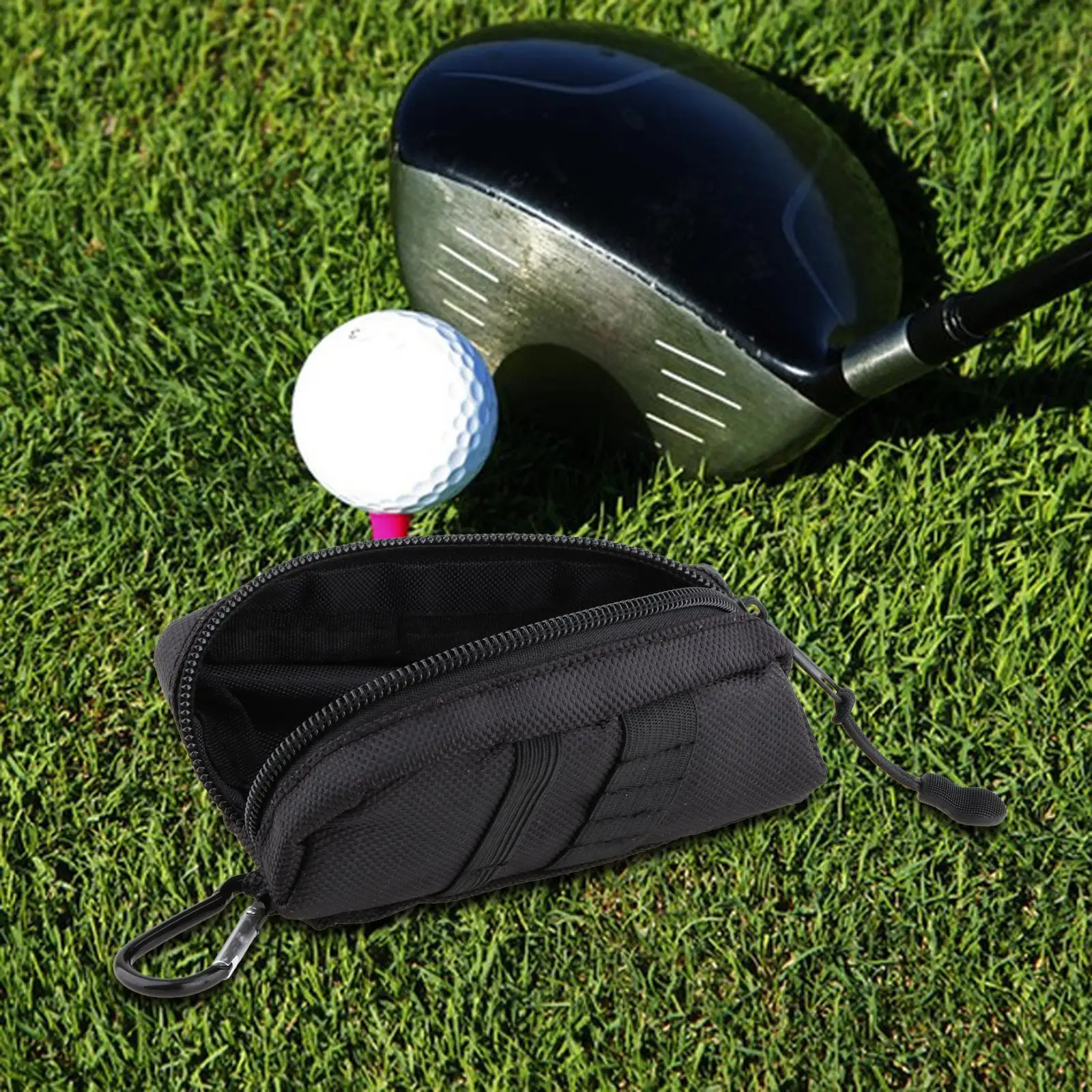 Oxford Cloth Golf Ball Storage Bag Adjustable Waist Pouch Holder for Golf Equipment and Accessories