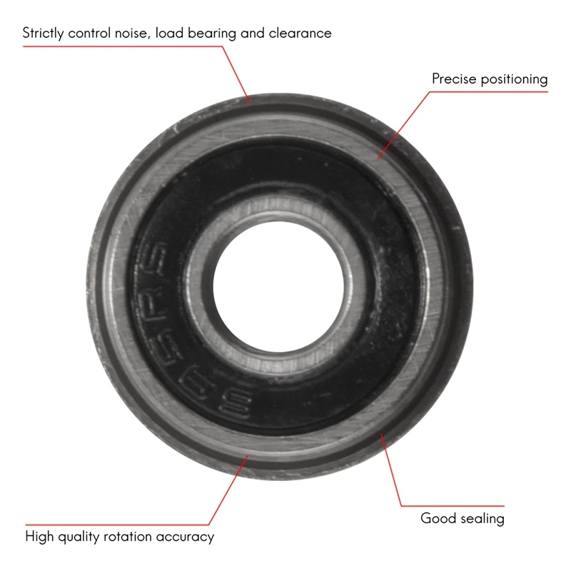 ตลับลูกปืน F695-2RS ตลับลูกปืนเม็ดกลมร่องลึกขนาดเล็กหน้าแปลน5X13X4mm F695RS สำหรับเครื่องพิมพ์3D Voron Mobius 2/3