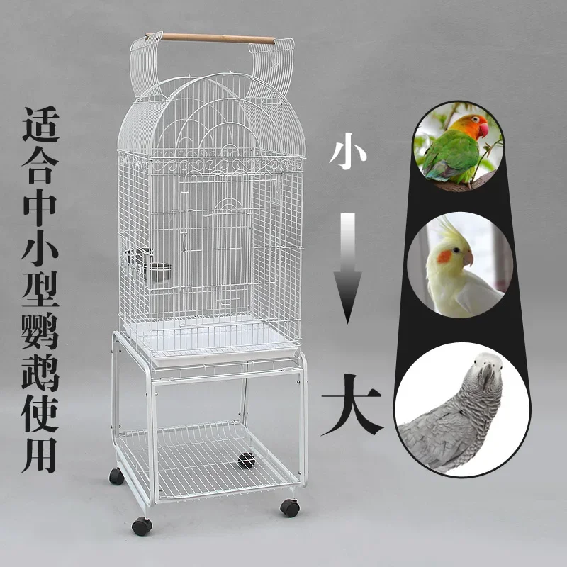 701-white Black Antique Acrylic Folding Pet Bird Cage With Parrot Pet Cage