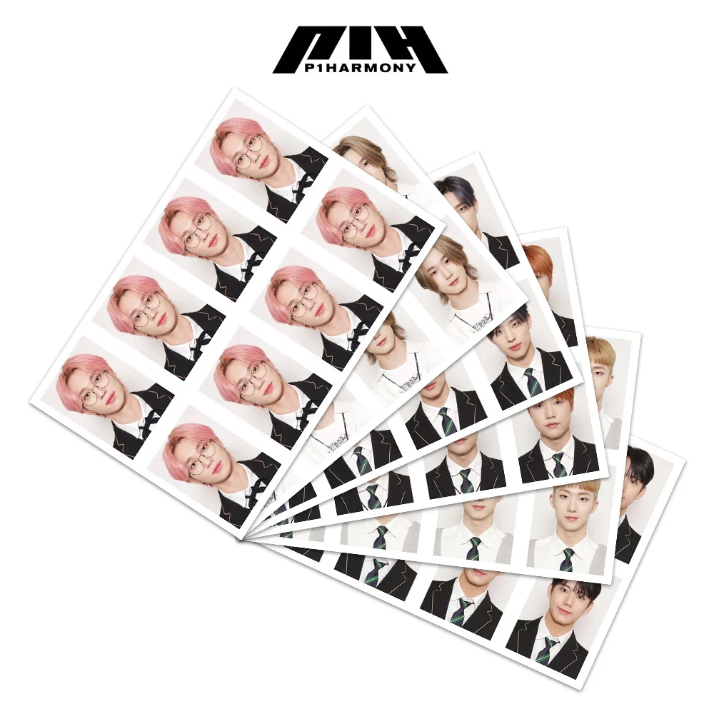 

KPOP P1Harmony Killin' it HD One Inch ID Photo Cards Theo Keeho Jiung Soul Jong Seob Fashion Resume Picture Fans Collection Gift