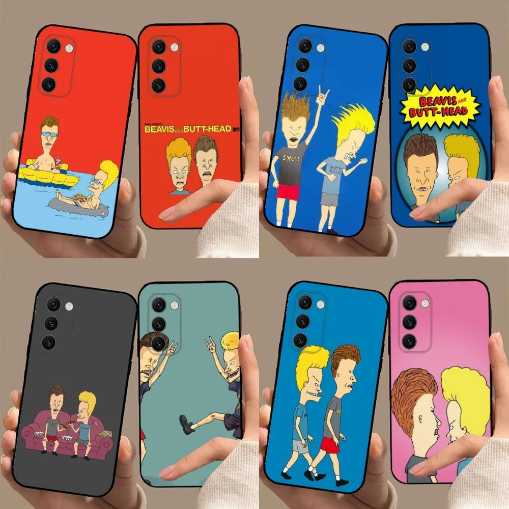 B-Beavis and B-Butt-Head Phone Case For Samsung Galaxy A13,A21s,A22,A31,A32,A52,A53,A71,A80,A91 Soft Black Cover