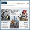 電動自転車 36V-72V LCD UKC1 カラーディスプレイ UART 2 通信付き電動自転車アクセサリー用 SM/防水コネクタ付き 5
