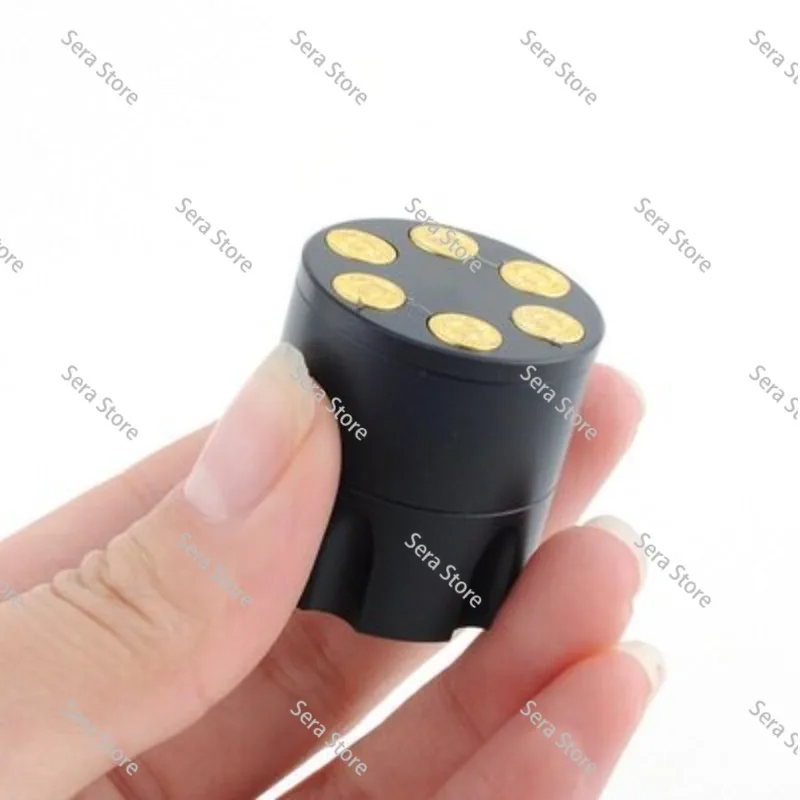 Mini Bullet Design Herb Grinder 30mm 3 Layer Zinc Alloy Tobacco Grinder Smoking Accessory