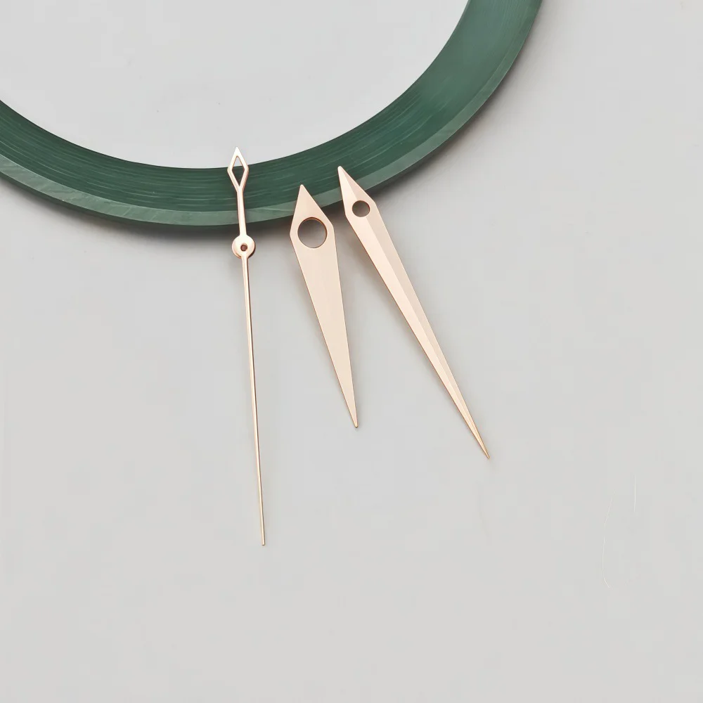 Watch Hands Set for NH34 NH35 NH36 NH38 Dauphine Style Polished GMT Cocktail Pointers - Presage Compatible Watch Accessories