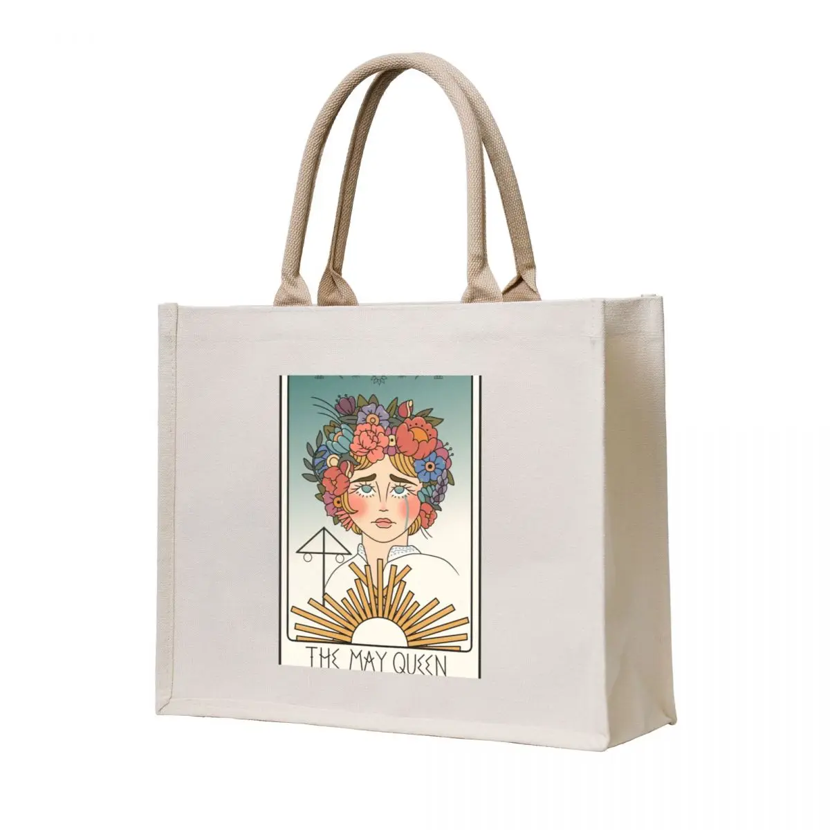 

may queen tarot card Tote Bag large size bags Canvas stote bag eco bag folding canvas bags