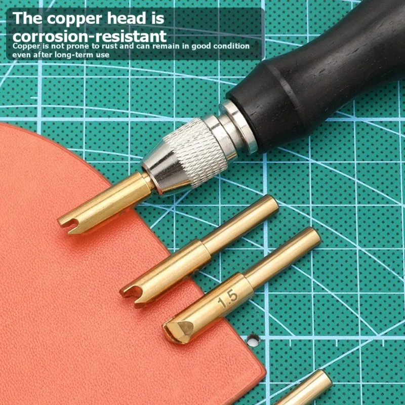 

Sandalwood For Leathercraft- Copper Edge Burnisher For DIY Leather Edge Polishing Tool