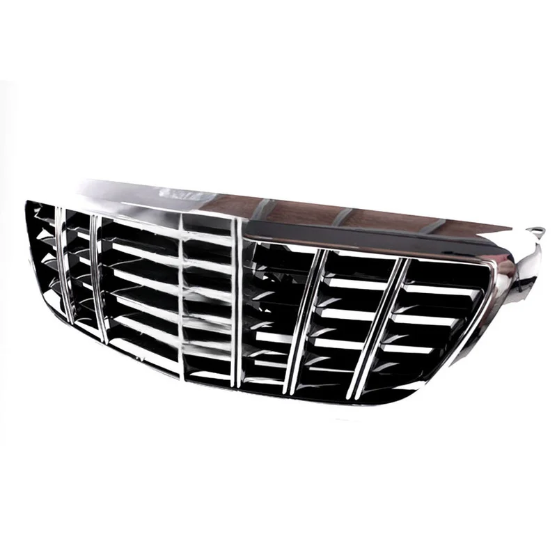Hot Selling Primed ABS Plastic Honeycomb Front Bumper Grille Piano Black UV Treated For S-Class W222 2014-2019