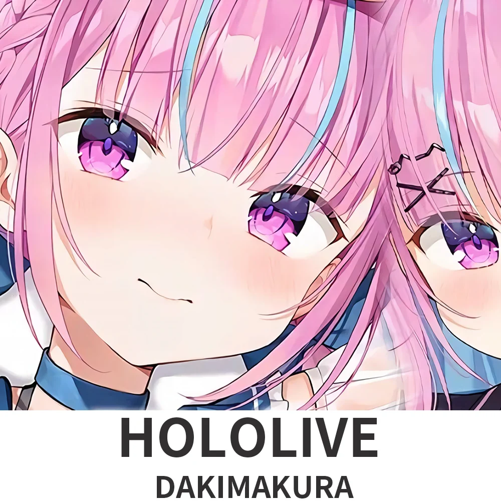 

Dakimakura Hololive Minato Aqua Hugging Body Pillow Case Cosplay Otaku Cushion Cover Bedding Gifts