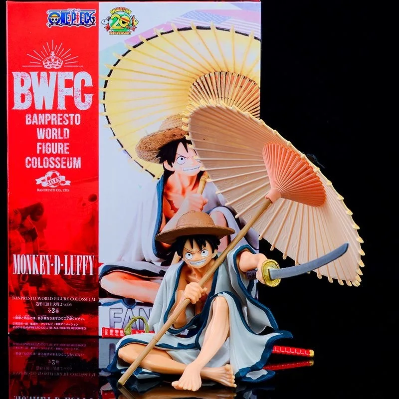 

Limited Edition Pirate Hunter Action Figure Collectible BWFC Top Battle Luffy Umbrella Holding Knife Model Toy Gift Set