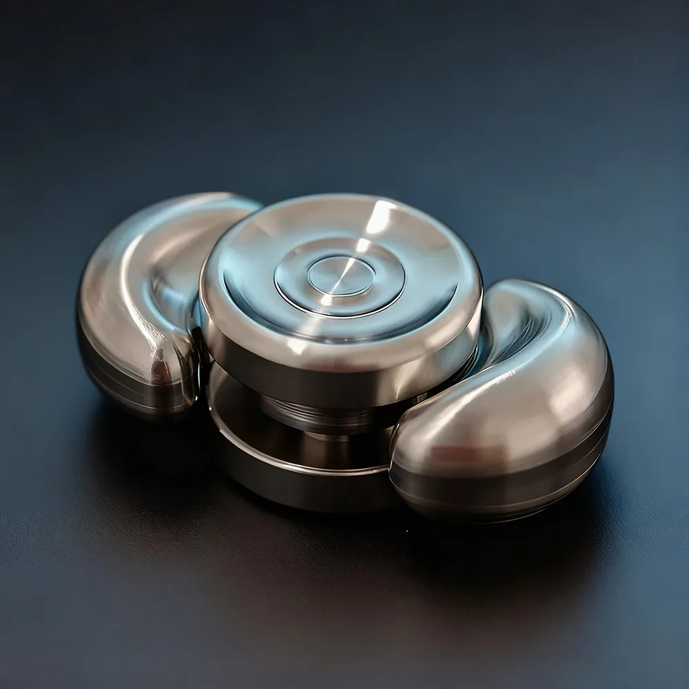 ユニバース EDC エダン フィジェットスピナー ステンレススチール ジャイロ ツーブレード フィジェットスピナー 不安解消グッズ