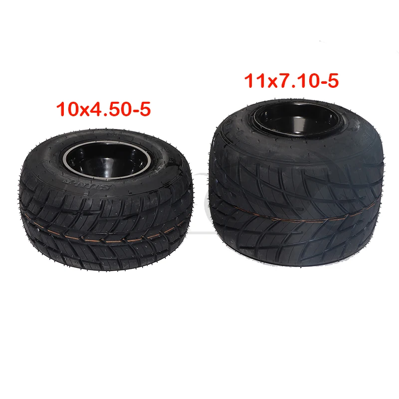 Field Competitive Go Karting Tire 10x4.50-5 11x7.10-5 Inch Rain Tire Vacuum Tire Drift Go Kart Accessories.