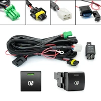 Se adapta a Jeep Wrangler JK H8 H11 2009-2018 880 881/H10 HIR2 HB3 HB4 40A luz antiniebla interruptor de encendido/apagado arnés de cableado kits de relé de fusibles