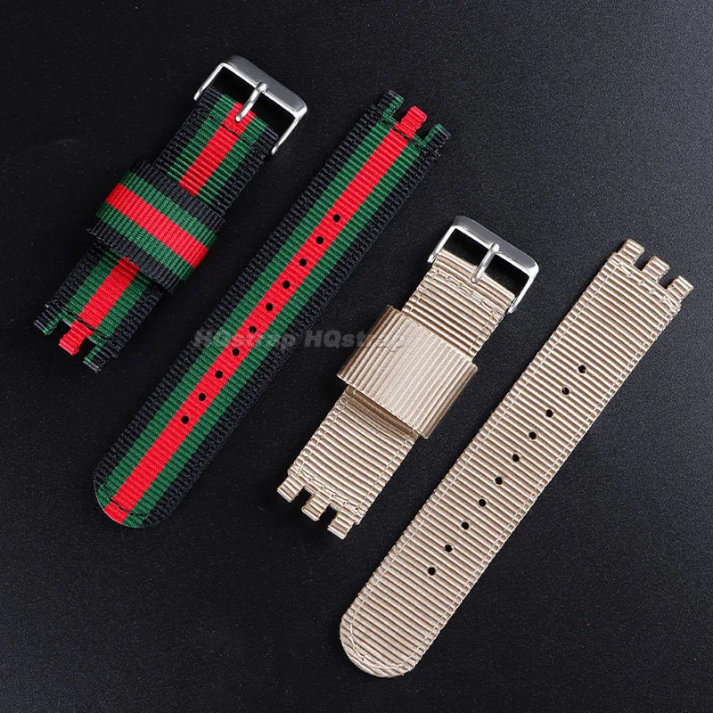 حزام ساعة نايلون لرياضة الساعات ، سوار ساعة قماشي عالمي بديل ، سوار معصم ناعم ومريح ، 17: 19: 50