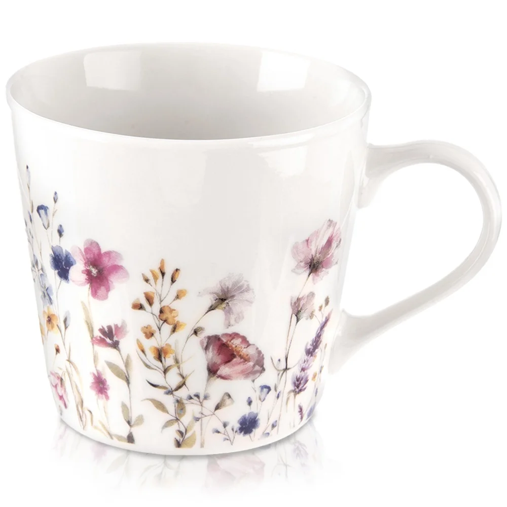 Bloemen porseleinen beker 430ml