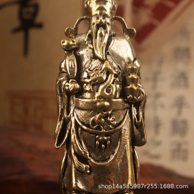 البرونزية الثروة الله تمثال ديكور المنزل تمثال بوذا الحرفية متجر الديكور المواد المعدنية الثقافة الصينية ديكورات المنزل النحت